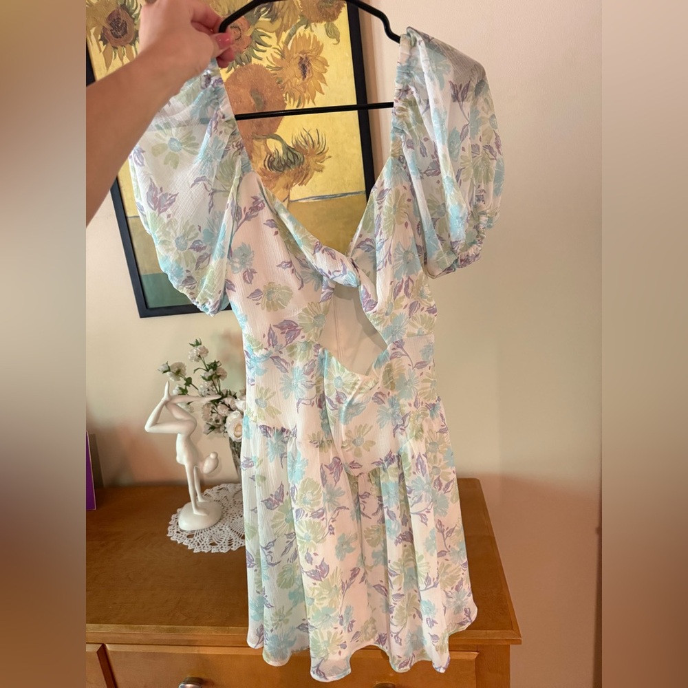 SABO Skirt Floral Puff Sleeve Dress